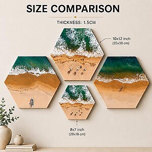 Hexagon Prints 8x7inch (20x18cm)