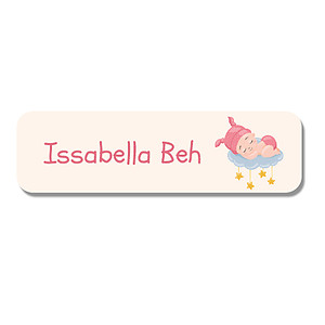 Small Name Label - Baby Asleep
