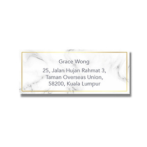 Address Label - Marble
