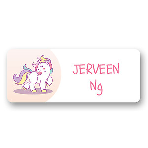 Medium Name Label - Unicorn