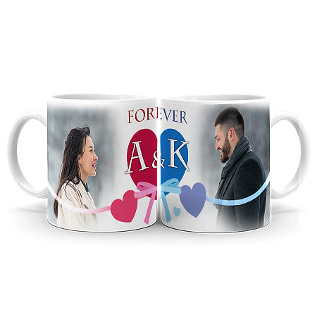 Photo Mug Forever Love Couple Set - 11oz