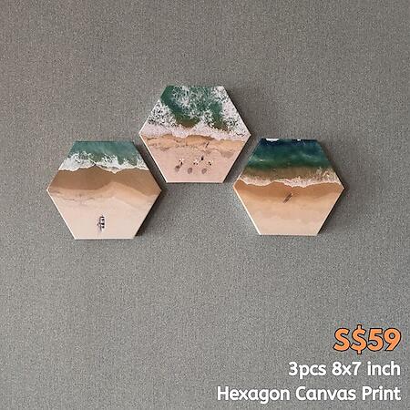 Hexagon Prints 8x7inch (20x18cm)